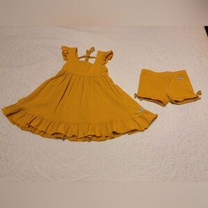 Arya Grace Yellow Polka Dot Set
